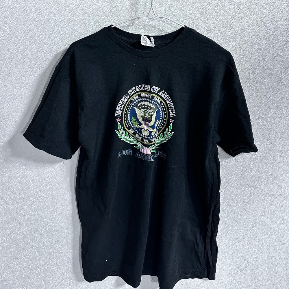 Vintage 90s PRO Sportwear Los Angeles Eagle Great Seal Lee Sportwear T-Shirt - L